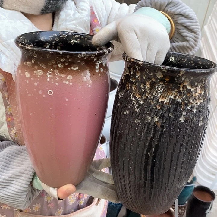 紫砂花盆瑕疵口15高25瑕疵