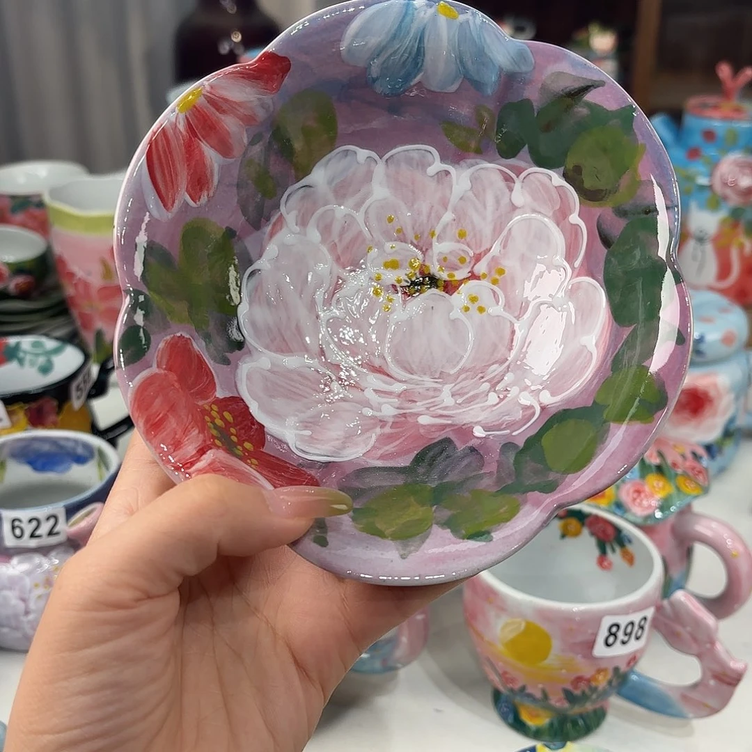 景德镇手绘高温釉下彩陶瓷茶具