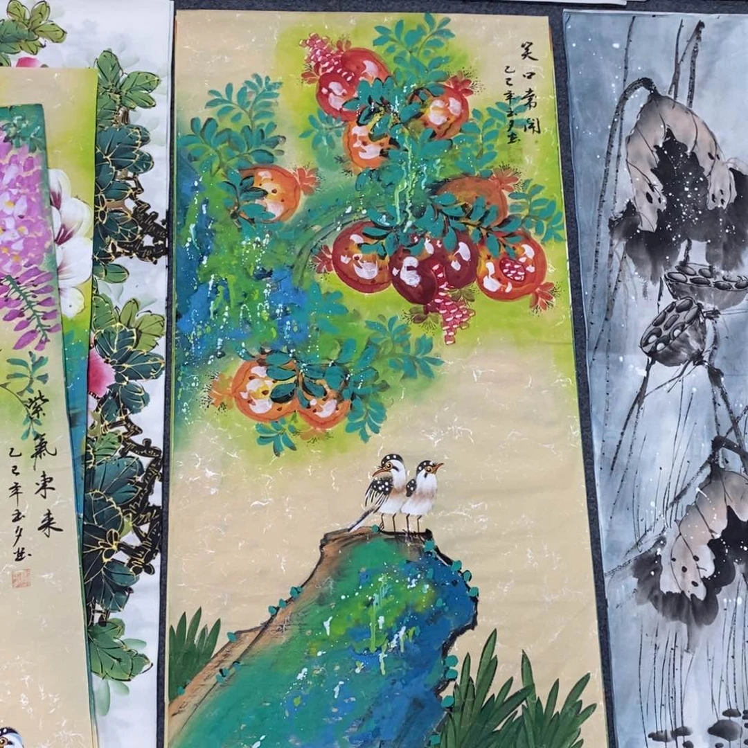 国画尺寸100✖️50三尺精品手绘画