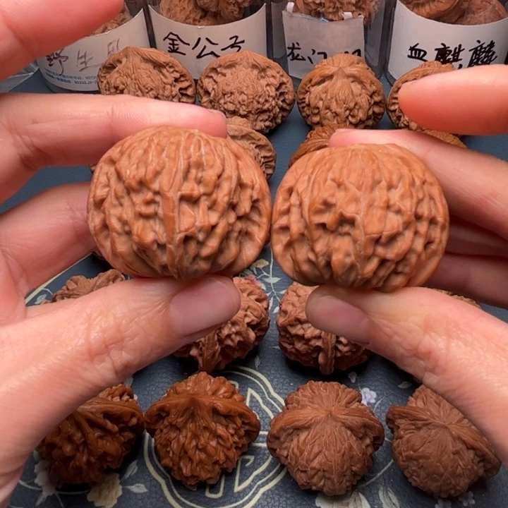 文玩核桃吊坠38+全品磨盘