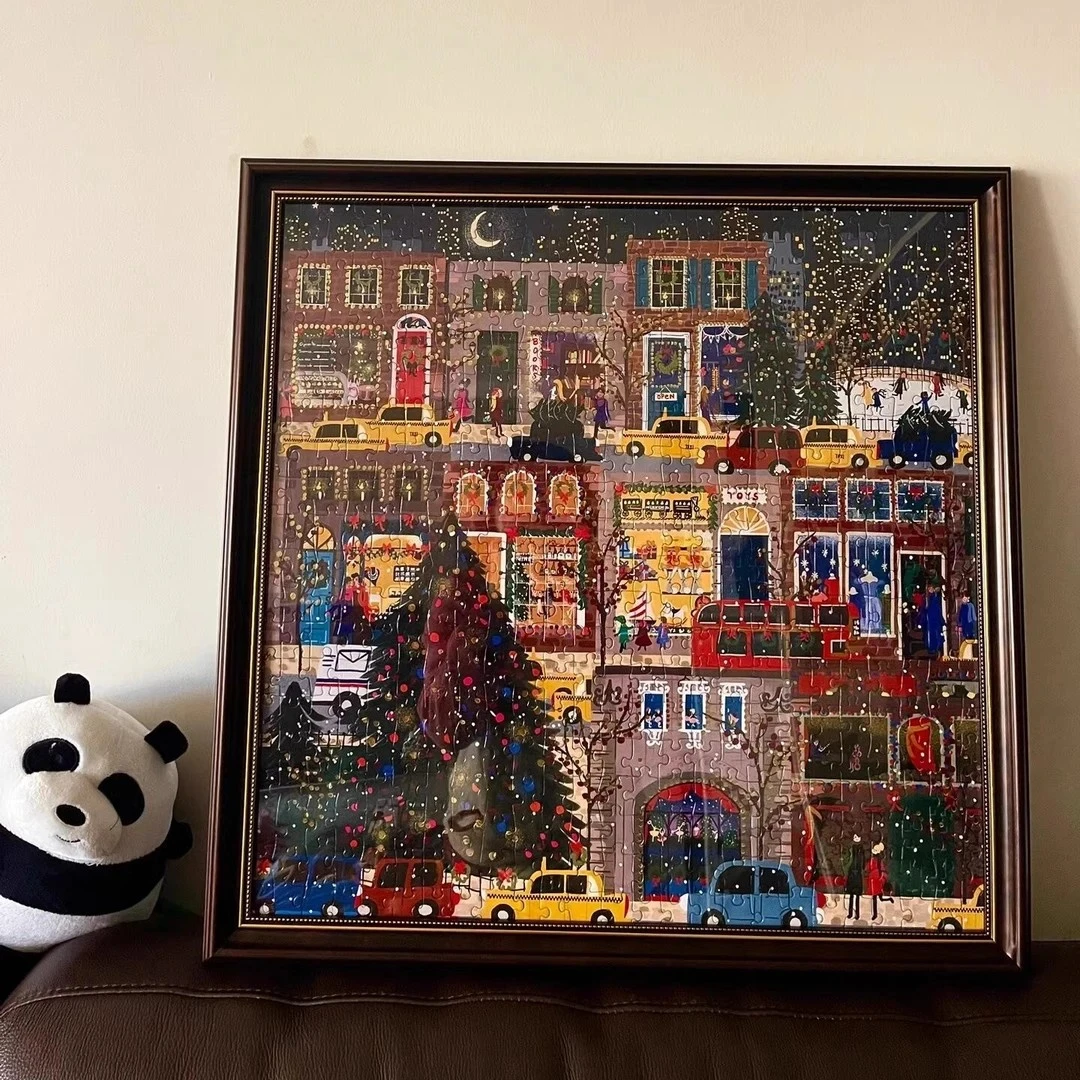 2025新款Galison圣诞拼图500片冬灯拼图益智拼图圣诞节礼物拼图