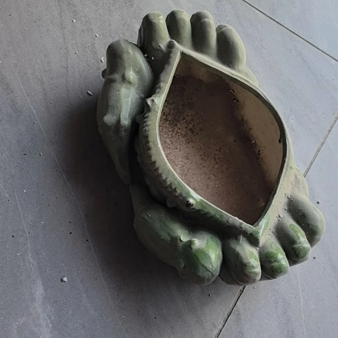 红陶南**合瓷器花盆一个包邮