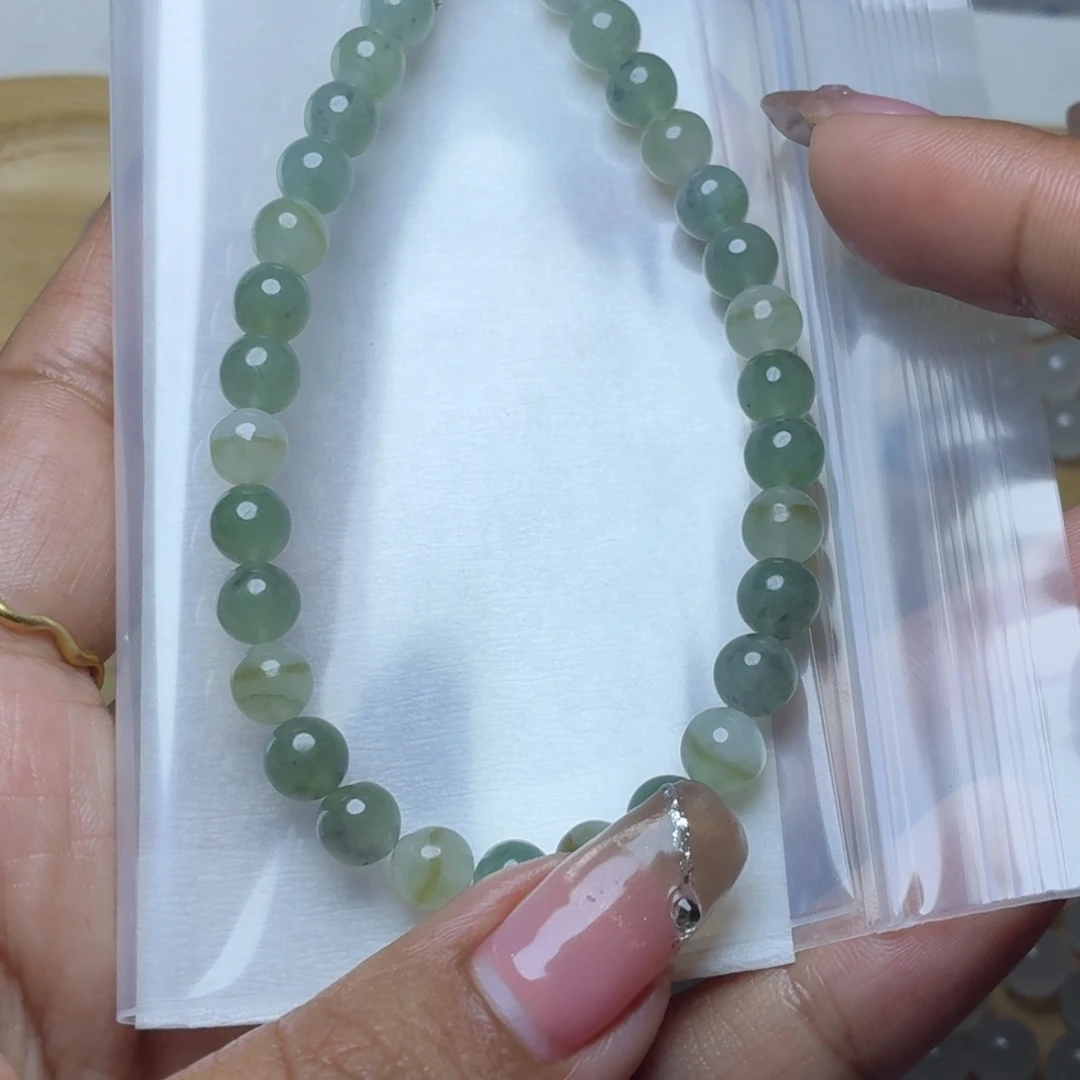定制翡翠未镶嵌翡翠珠链