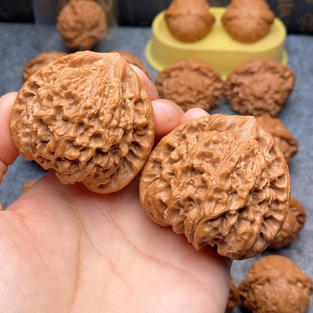 文玩核桃把件官帽49全品