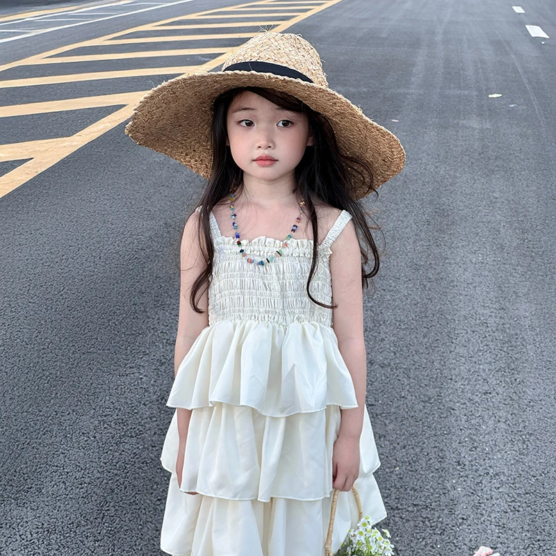 夏季女童休闲裙2025新款连衣裙儿童超好看夏装小女孩漂亮洋气裙子