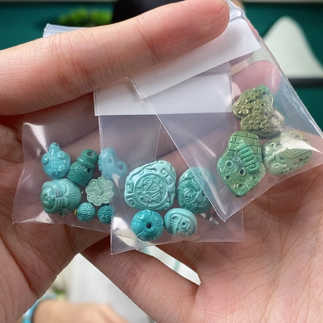 三***️绿松石未镶嵌珠宝奇石