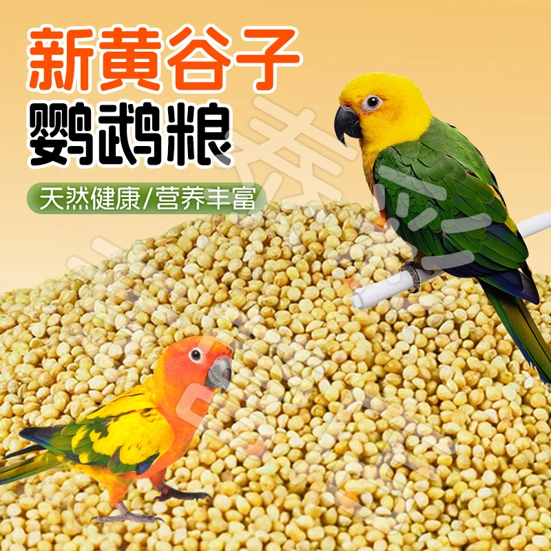 【宠大条】鹦鹉鸟粮饲料黄谷子带壳新粮食玄风虎皮牡丹中小型鸟食