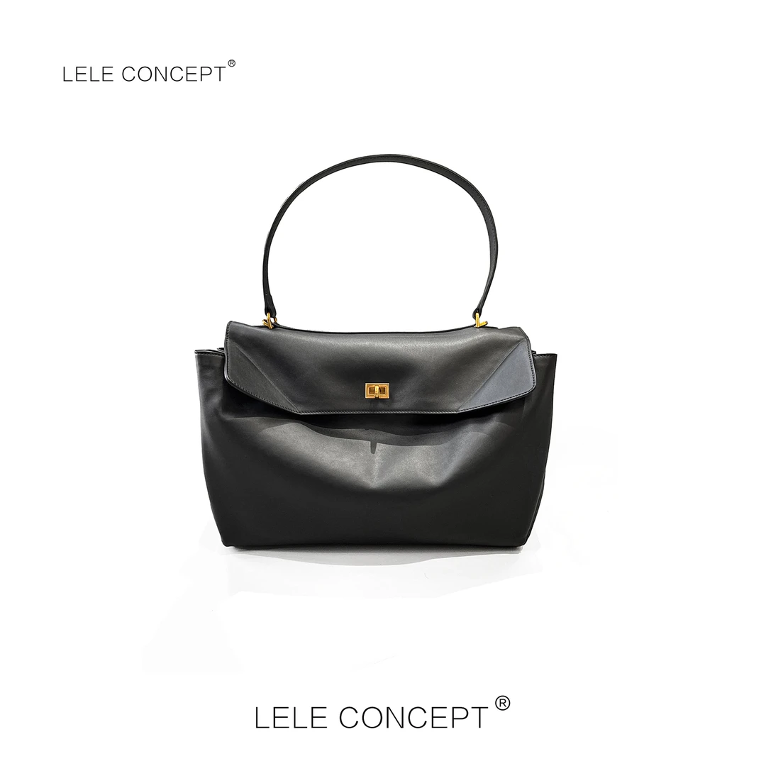 LELE CONCEPT丨「丽」都市时尚轻奢款单肩金扣方包BB050