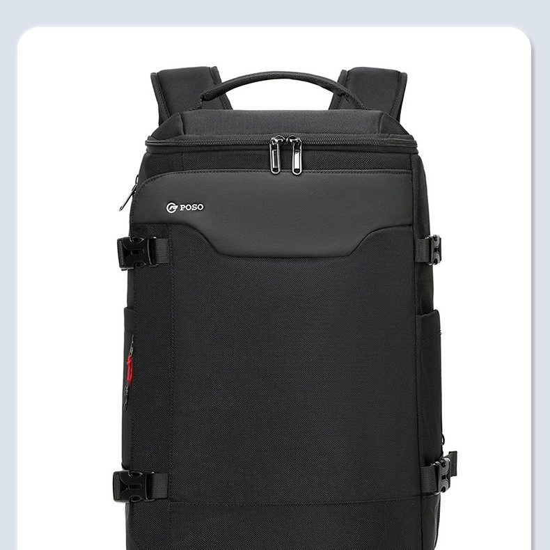 大容量可扩容可上飞机出差旅行抽真空双肩包学生双肩17寸电脑包