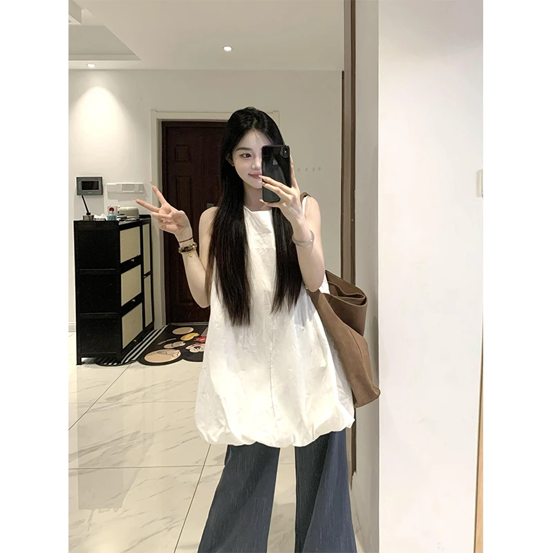2025夏季出游服装女花苞连衣裙法式短裙气质显瘦无袖背心上衣
