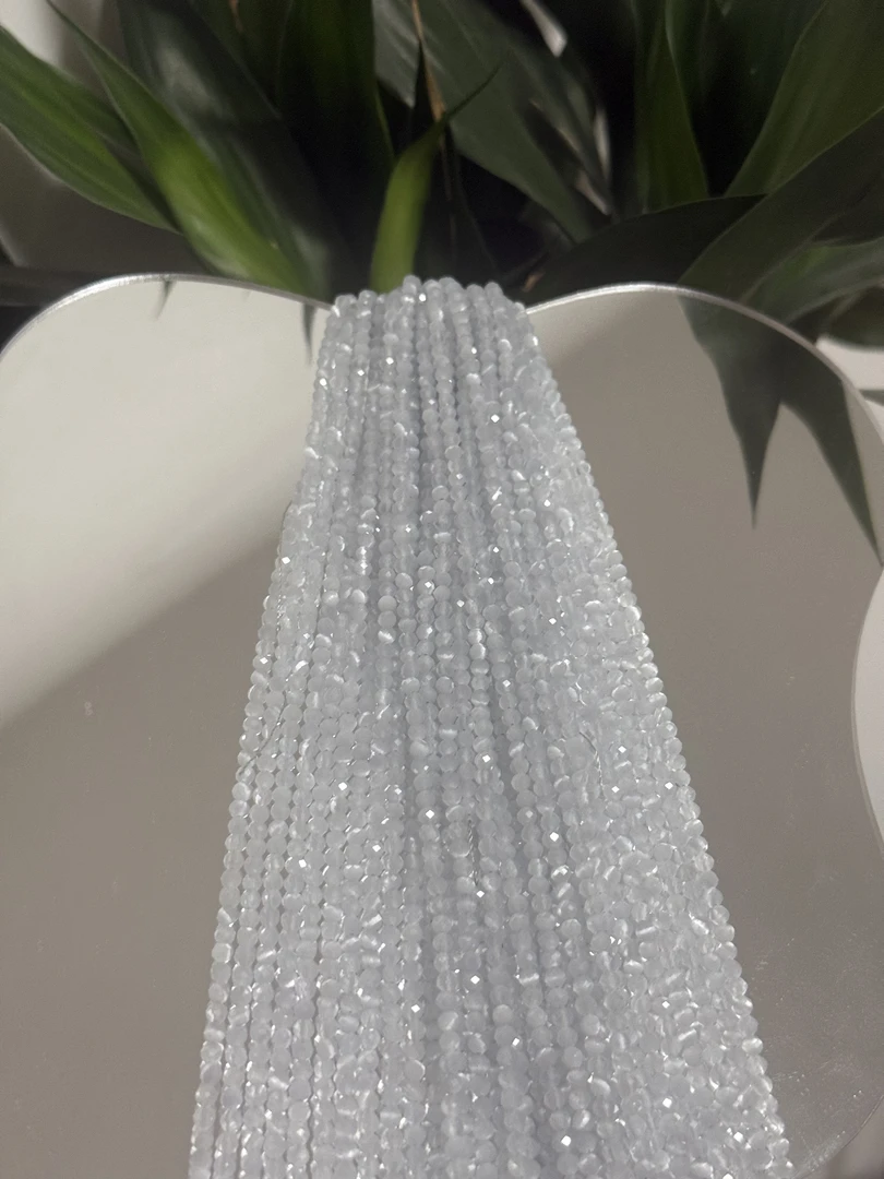 A96天然3mm+猫眼石一条珠宝半成品-多样性发一
