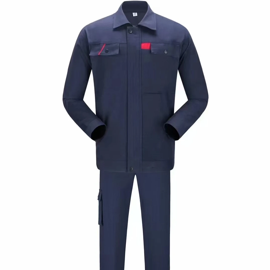 春秋冬款男士纯棉耐磨防烫电焊汽修劳保工作服套装长袖工服上衣