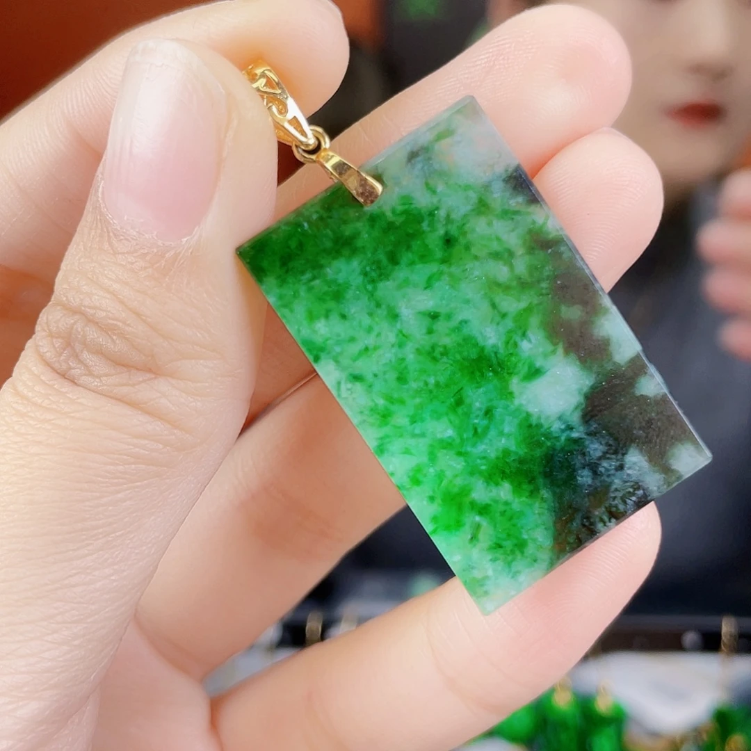 翡翠未镶嵌耳饰饰品