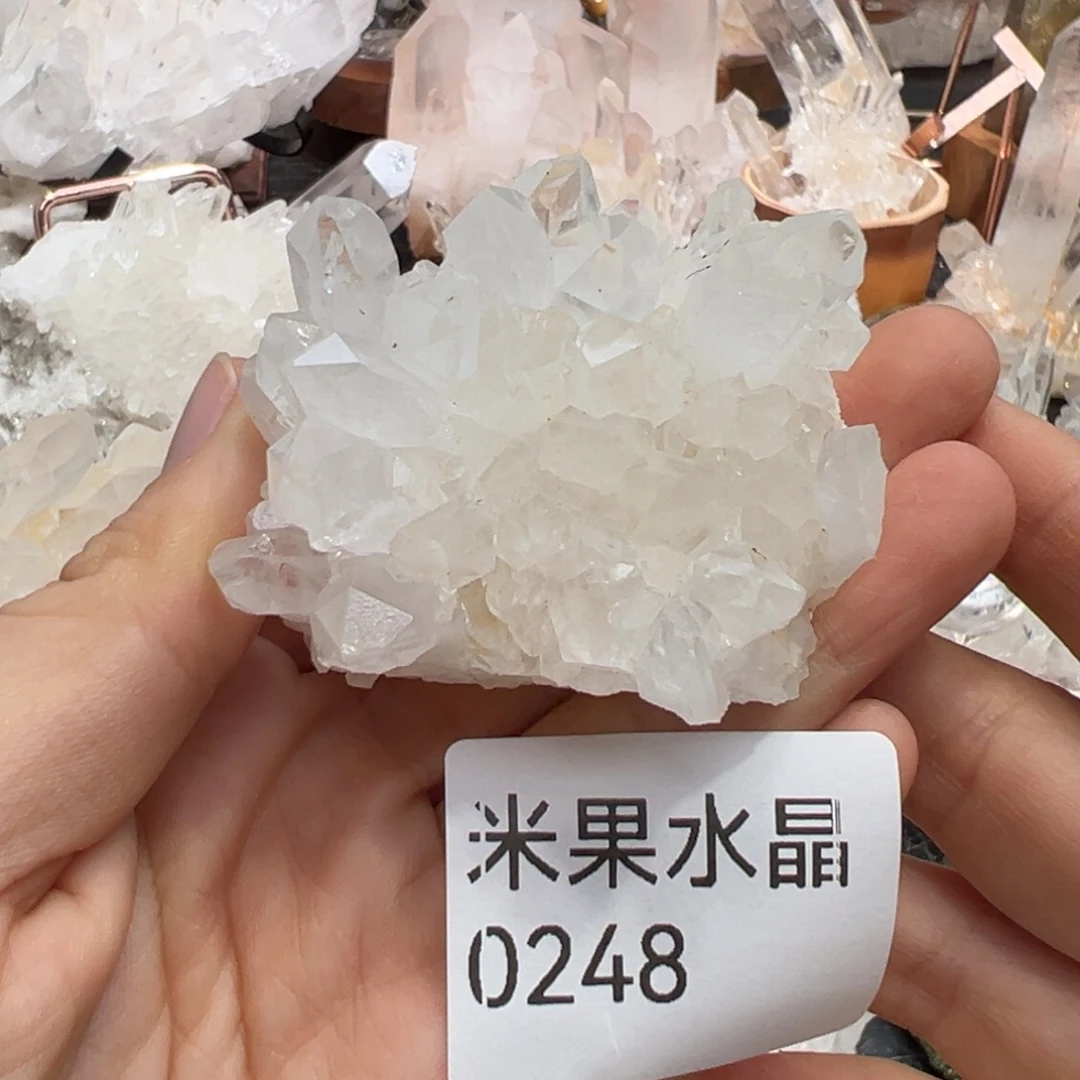 水晶未镶嵌珠宝半成品菊花晶