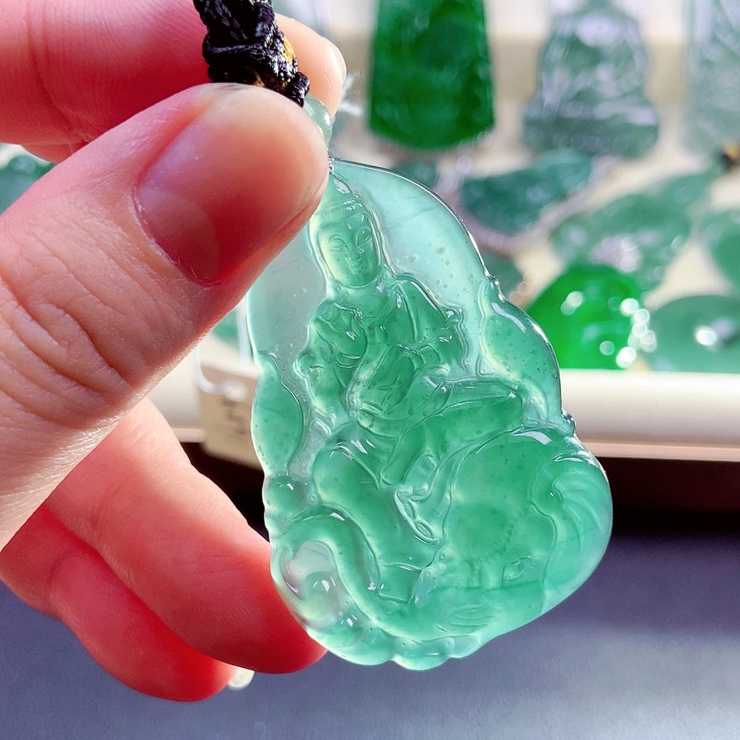 【闪购商品】翡翠未镶嵌颈饰天然