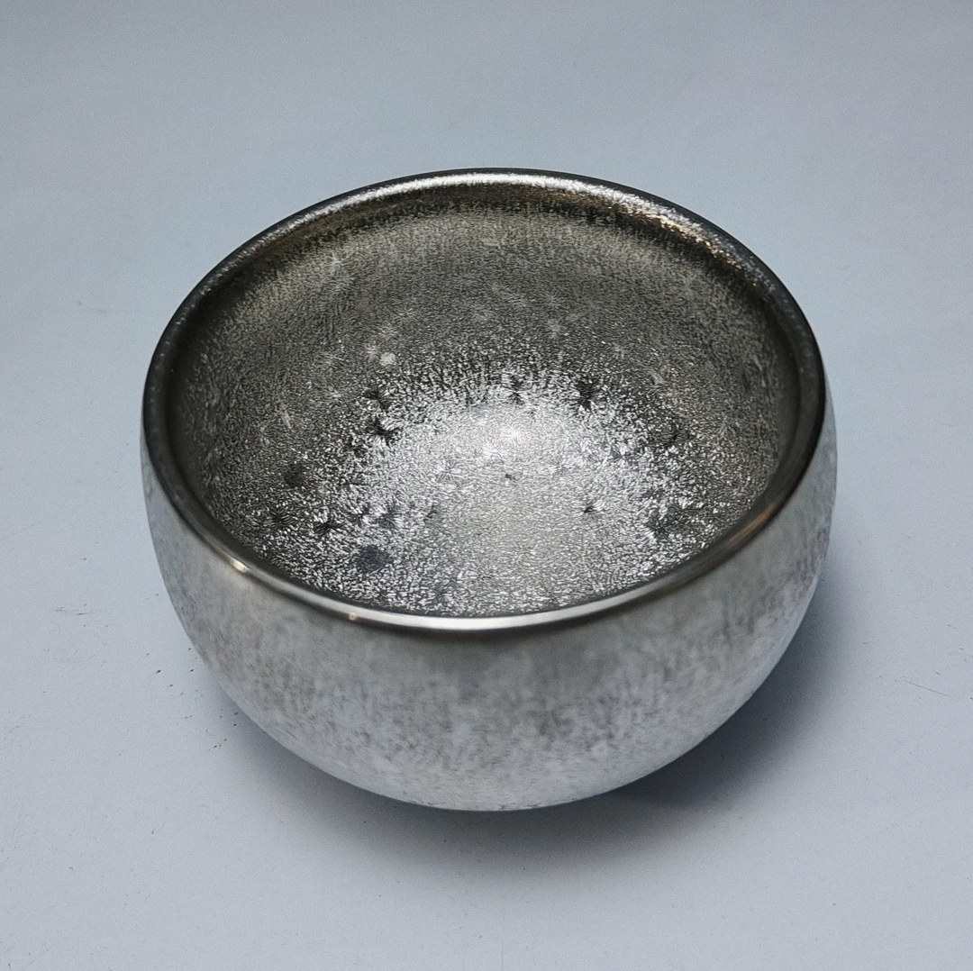 梦幻银 双面银单杯 高端瓷器3 （无礼盒）