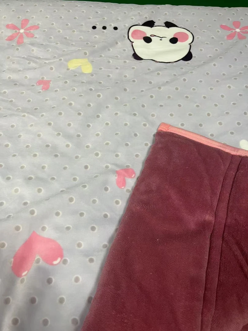 【设计师款】BZ-2024825爱心波点小熊盖被230*200