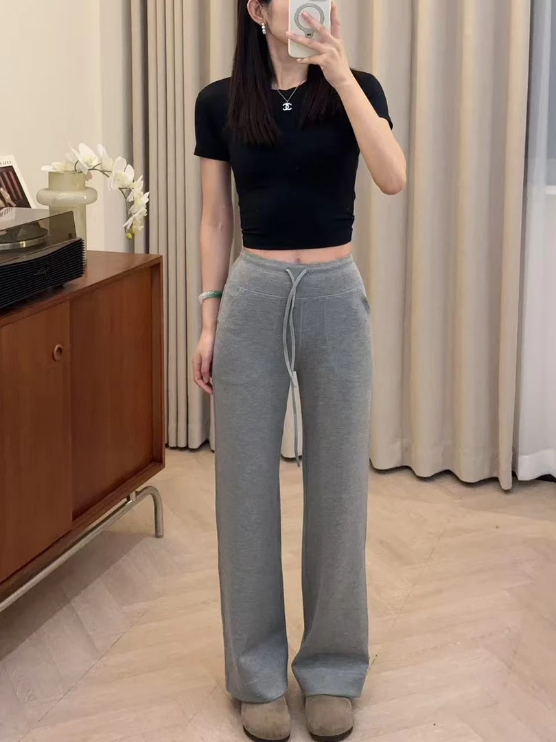 YOI MAGIS【 lu系云朵】阔腿裤莫代尔大弹力无痕抽绳瑜伽休闲裤修身
