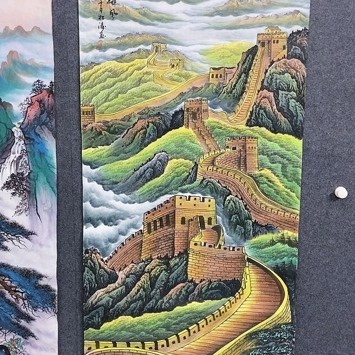 国画四尺山水一副