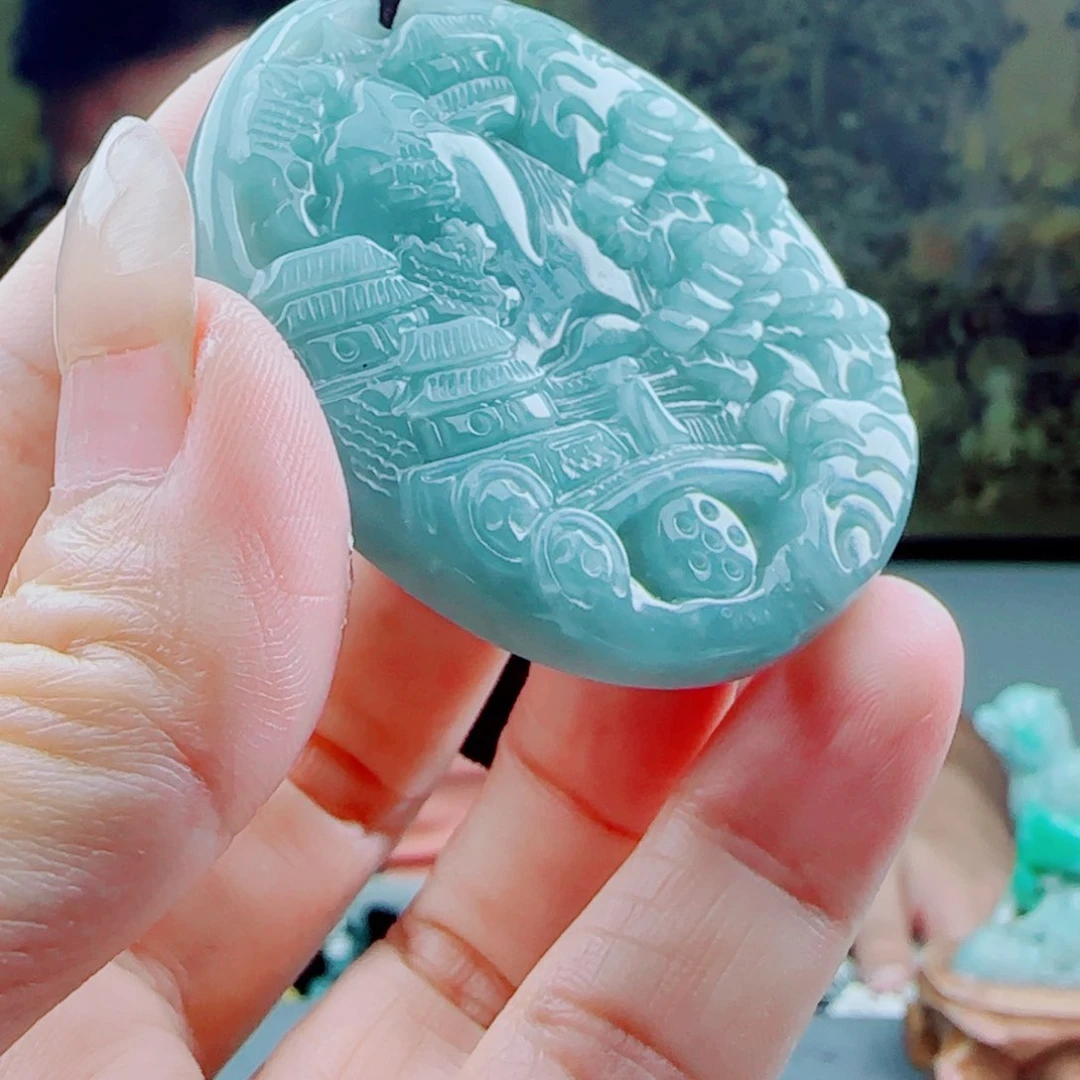 翡翠未镶嵌颈饰1111122