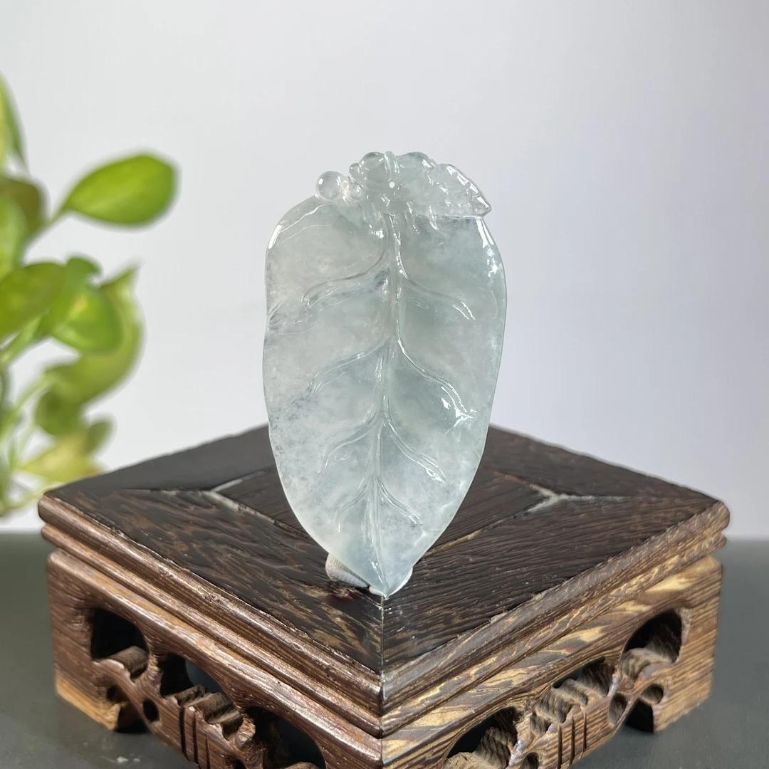 JYA26-68 天然缅甸A货翡翠  金枝玉叶