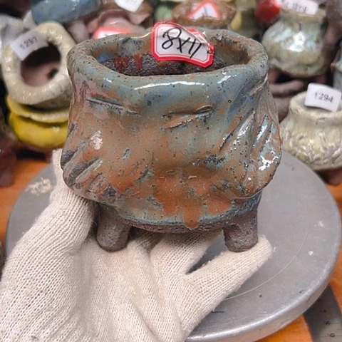 粗陶花盆手工花盆制作
