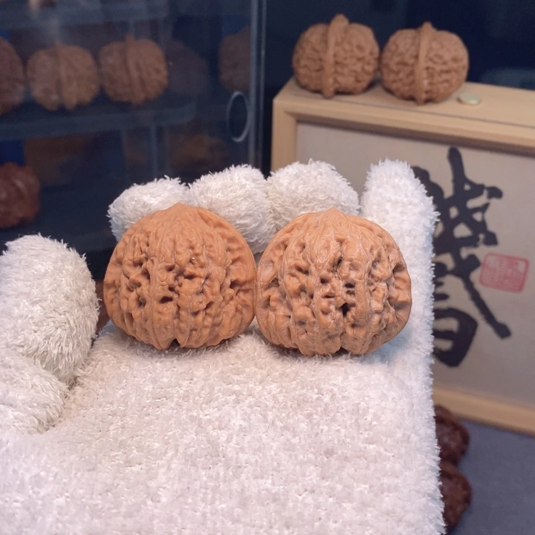 文玩核桃把件福利款39尺平谷凹底