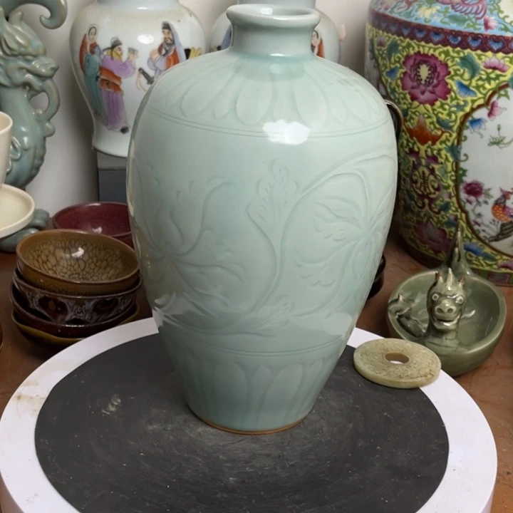 紫砂花瓶瓷器瓷器