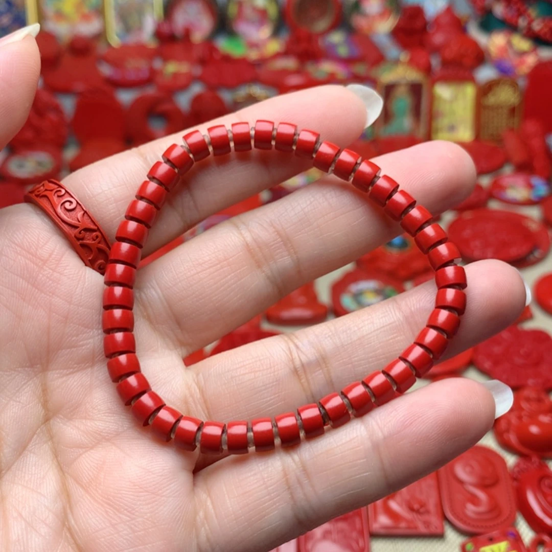 天然辰砂工艺品朱砂手串