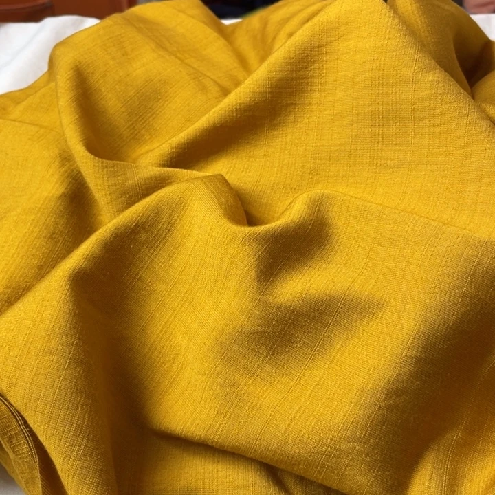 姜黄棉麻2.5米。