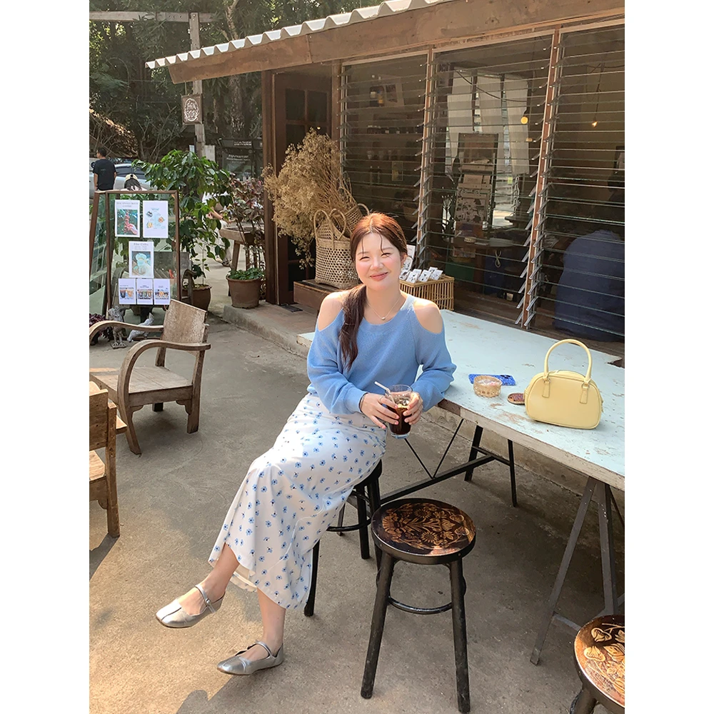 火火火【蓝色碎花】韩系碎花半身裙显瘦a字裙B29041HH51