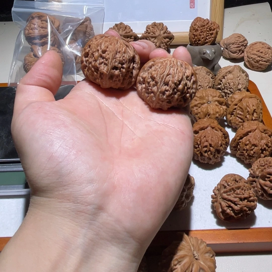 文玩核桃吊坠40全品磨盘