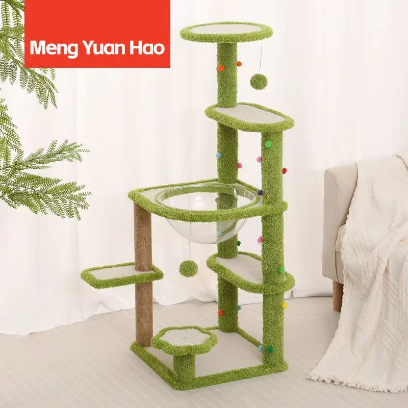 太空舱多层猫爬架猫树跳台耐抓耐磨一体剑麻柱猫咪抓板用品