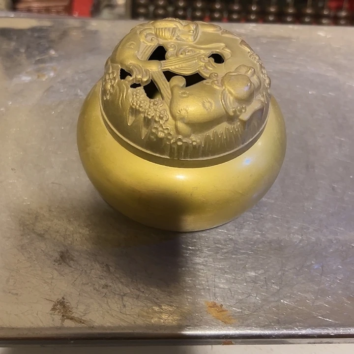 顺***水黄铜摆件，文房摆件