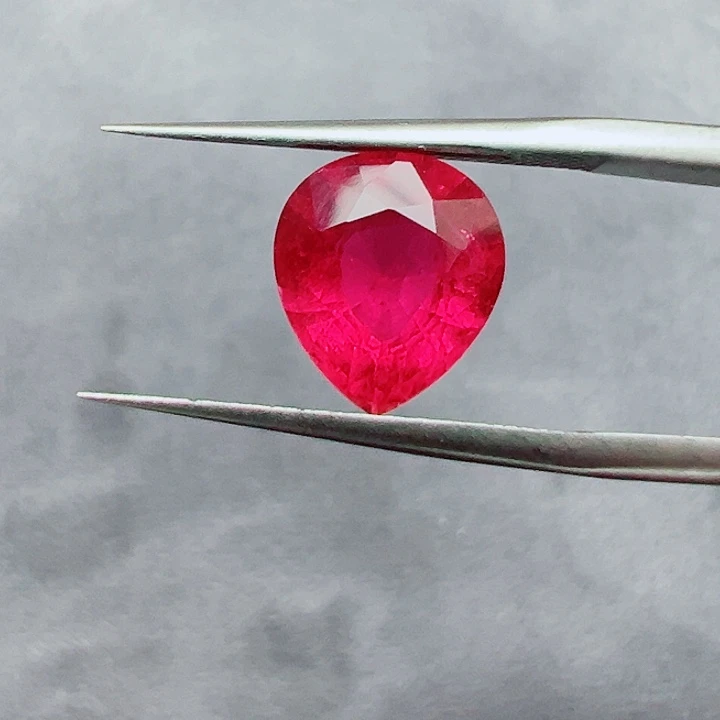 未镶嵌裸石碧玺3.35ct 天然阿富汗卢比莱碧玺