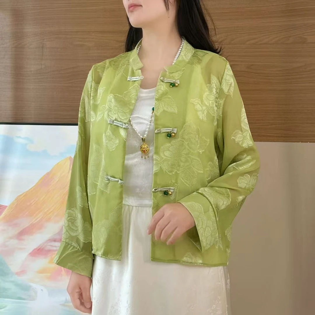 2025新中式国风长袖盘扣防晒衣外套