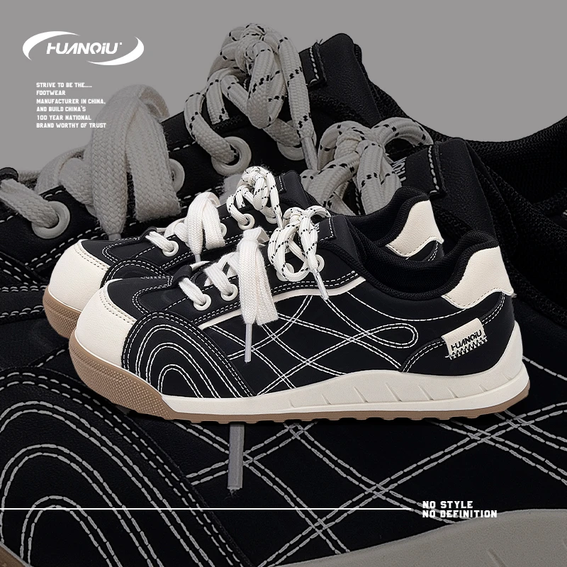 HUANQIU/环球轻便潮流时尚百搭板鞋女鞋2025秋季新款高颜值休闲鞋