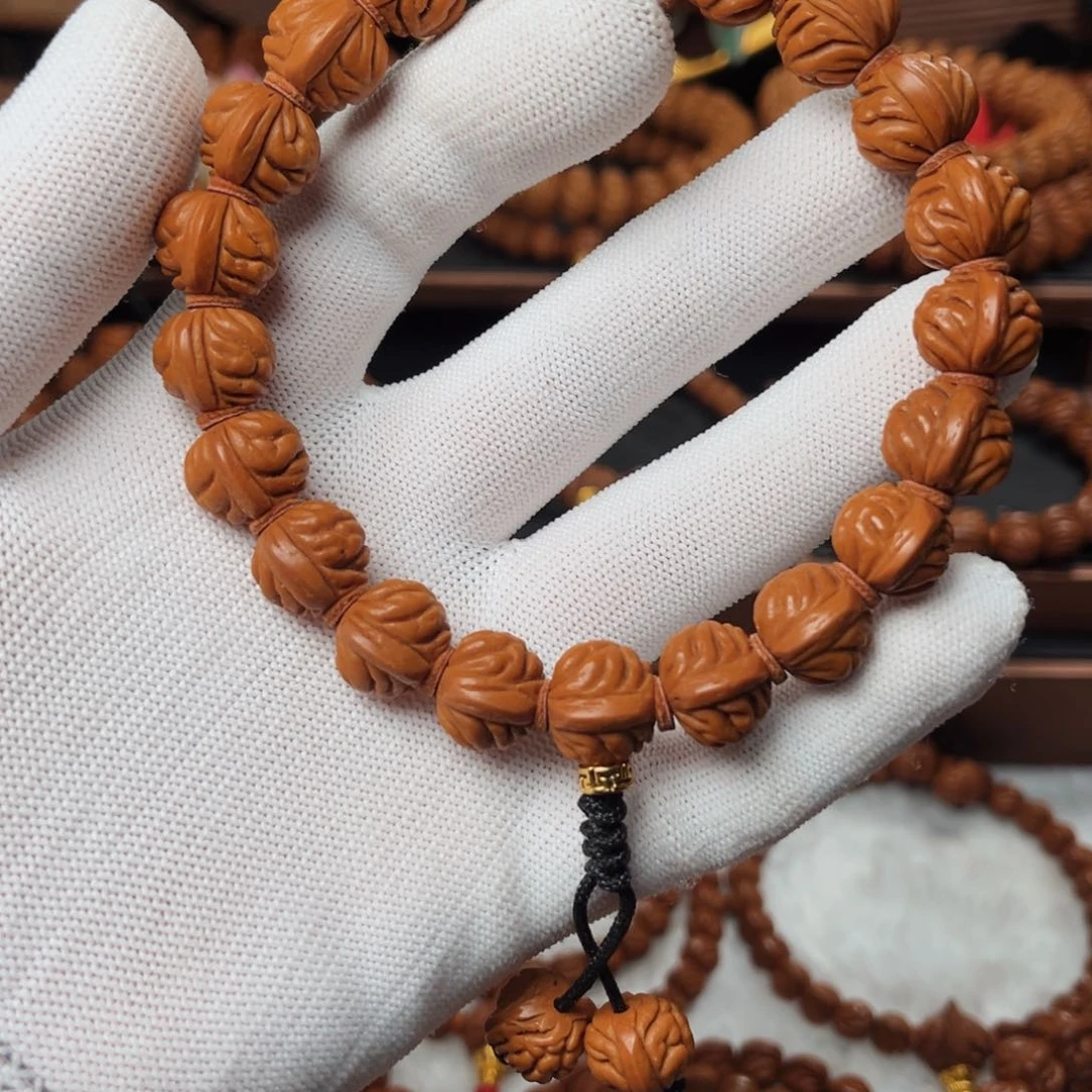 桃核手串14金蟾小金豆