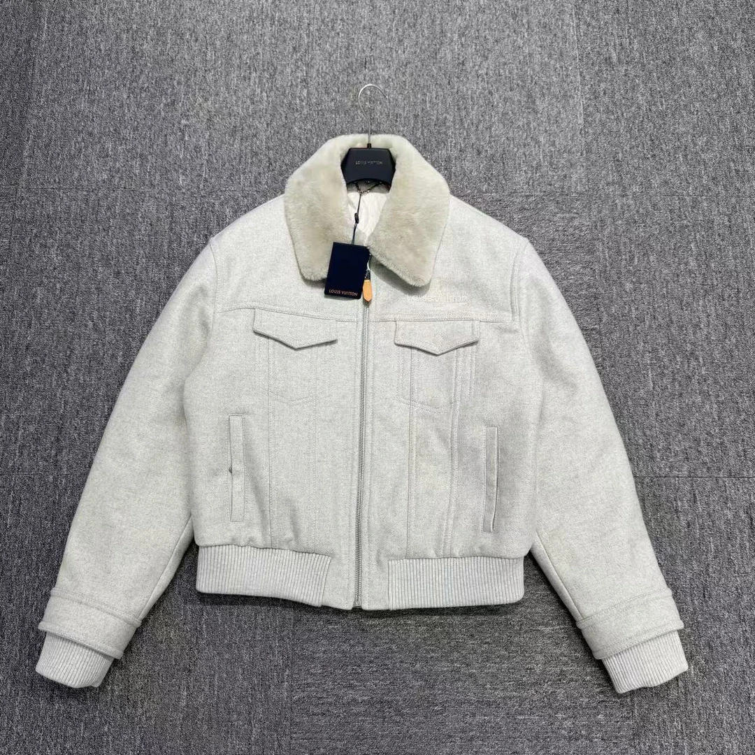 louis vuitton lv 滑雪系列珍珠刺绣夹克/54码/全新带吊/12378