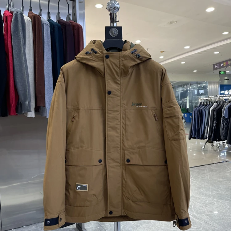 （208）柔软蓬松易打理90鸭绒防寒保暖羽绒服男外套品牌撤柜剪标