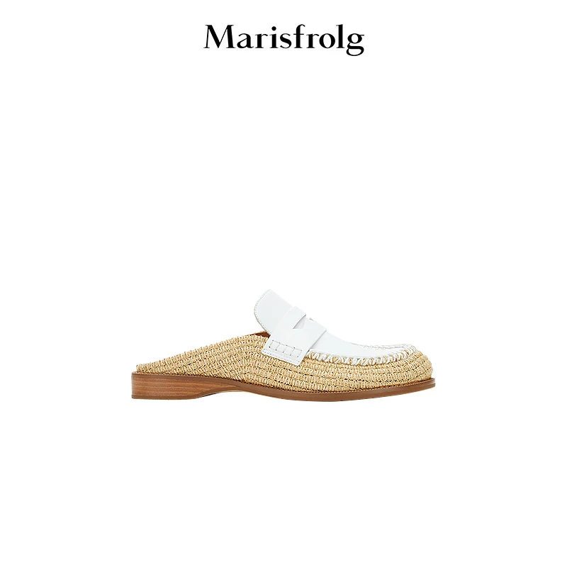 Marisfrolg玛丝菲尔草编松弛感百搭鞋子A2EG24114