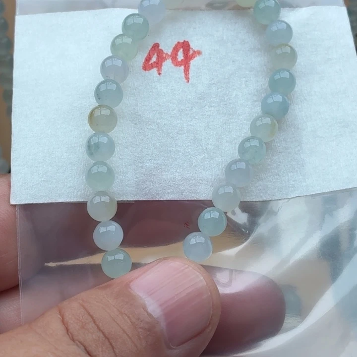 *****定制翡翠未镶嵌翡翠珠链
