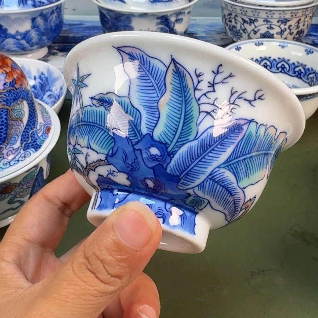 景德镇纯手绘茶具圆圆240