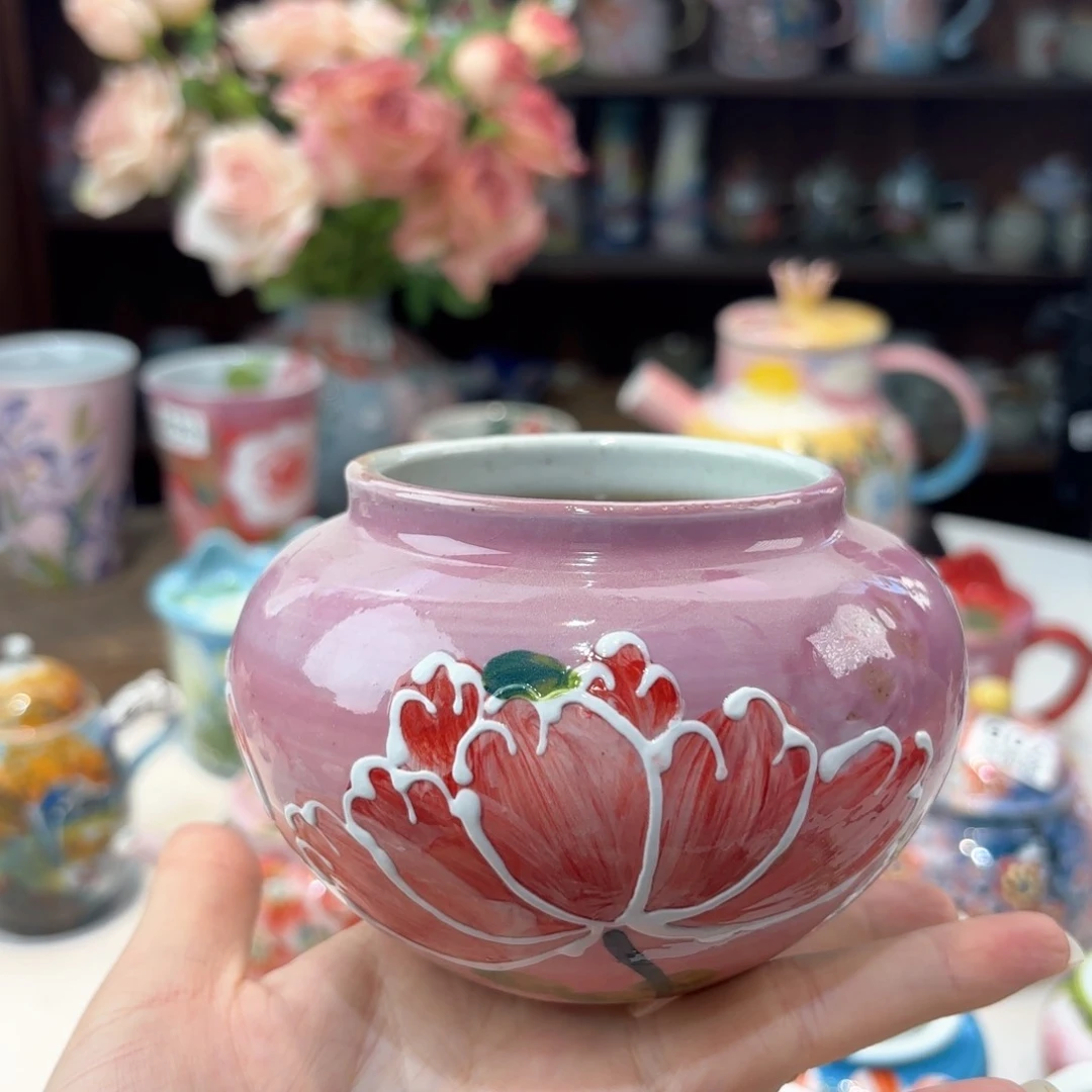 景德镇手绘高温釉下彩陶瓷茶具