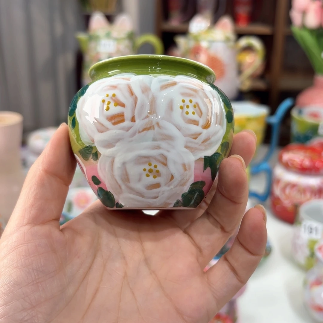 景德镇手绘高温釉下彩陶瓷茶具
