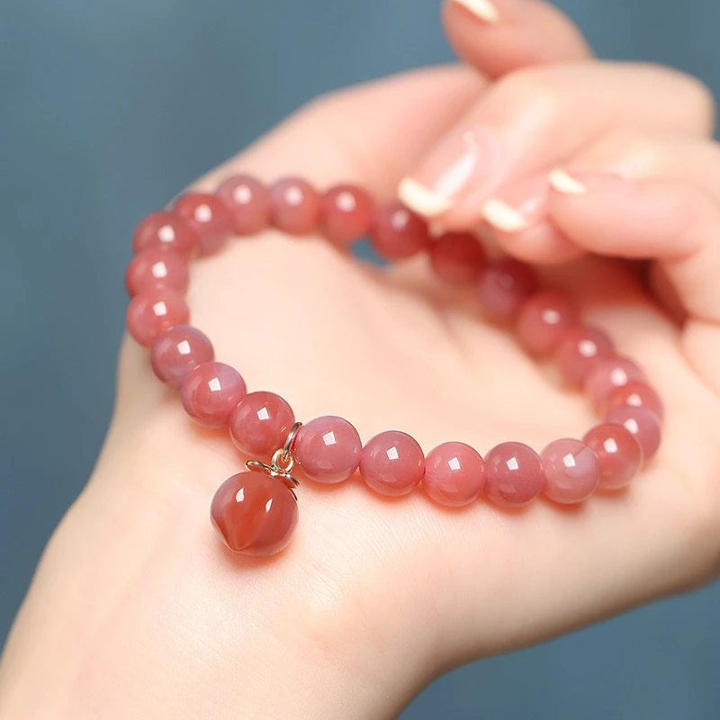 【四个装】 天然石水晶玛瑙玉髓  串珠手串diy 多样性发起一