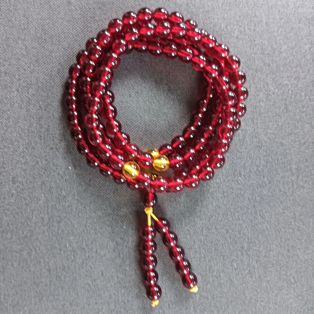 高奢 典藏血龙丹7A净水6mm时尚大气多圈手串