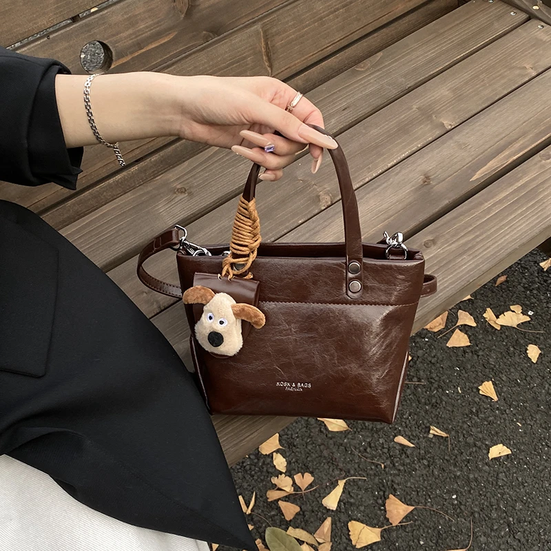 【国庆福利】流行秋冬百搭新款复古爆款斜挎包韩版手提水桶包（6801）