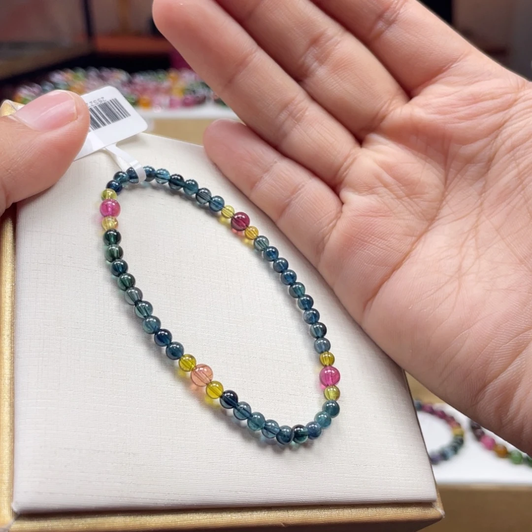 A***I碧玺未镶嵌手串3.9mmmmmmmmmm