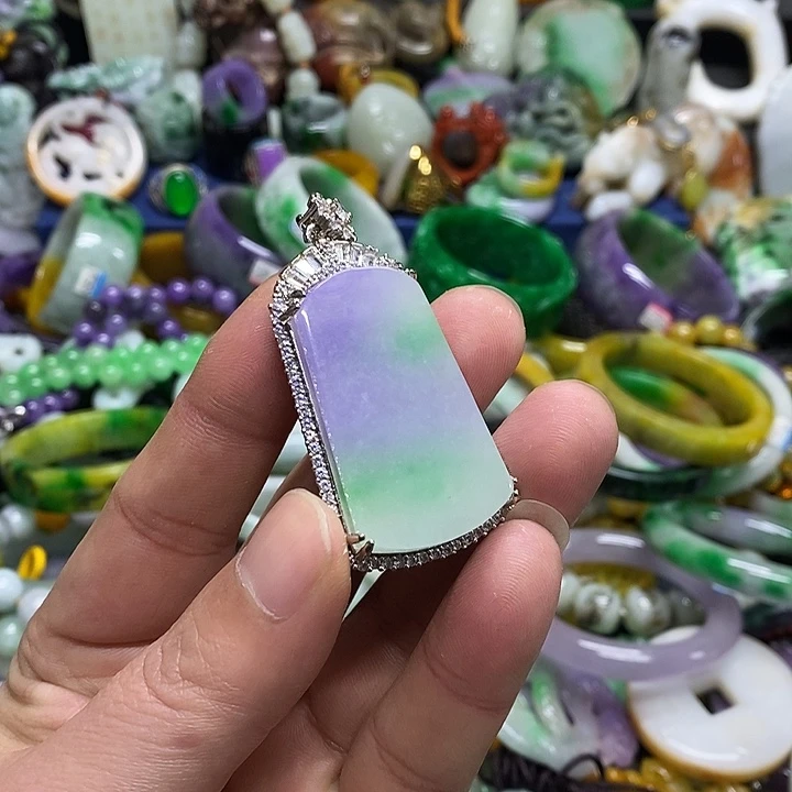 颈饰未镶嵌翡翠缅甸翡翠首饰配饰